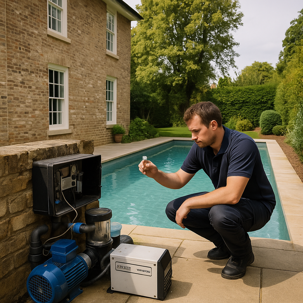 Professional maintenance of heritage property swimming pool in Cambridge